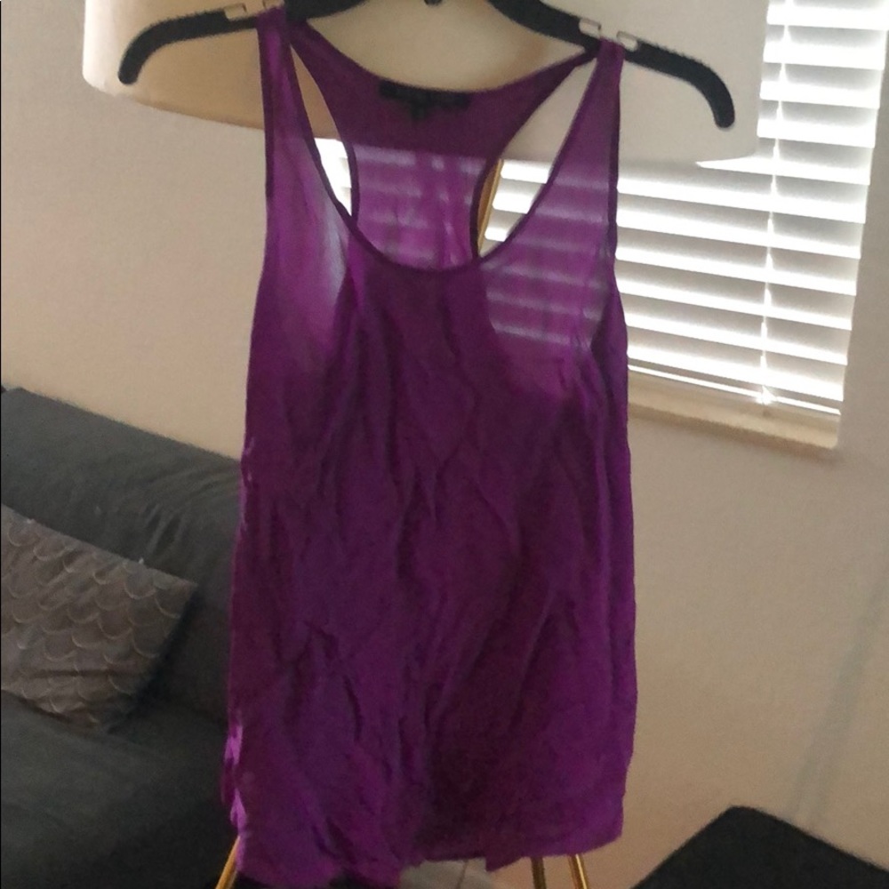 Blaque Label Purple Racerback Tank - Size Medium